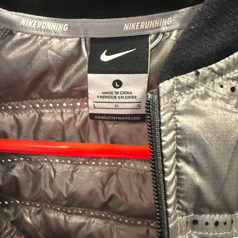 Nike Silver Reflective Running Jacket - image 3